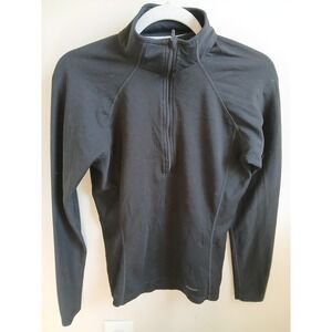 Patagonia Capilene Baselayer 1/4 Zip Pullover Black Women's Performance Top L